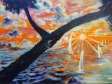 Voci del tramonto  (Acrilico su tela) 50 x 70 cm; 2026; 600€